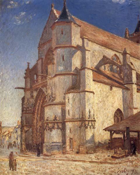Alfred Sisley The Church at Moret in Morning Sun France oil painting art